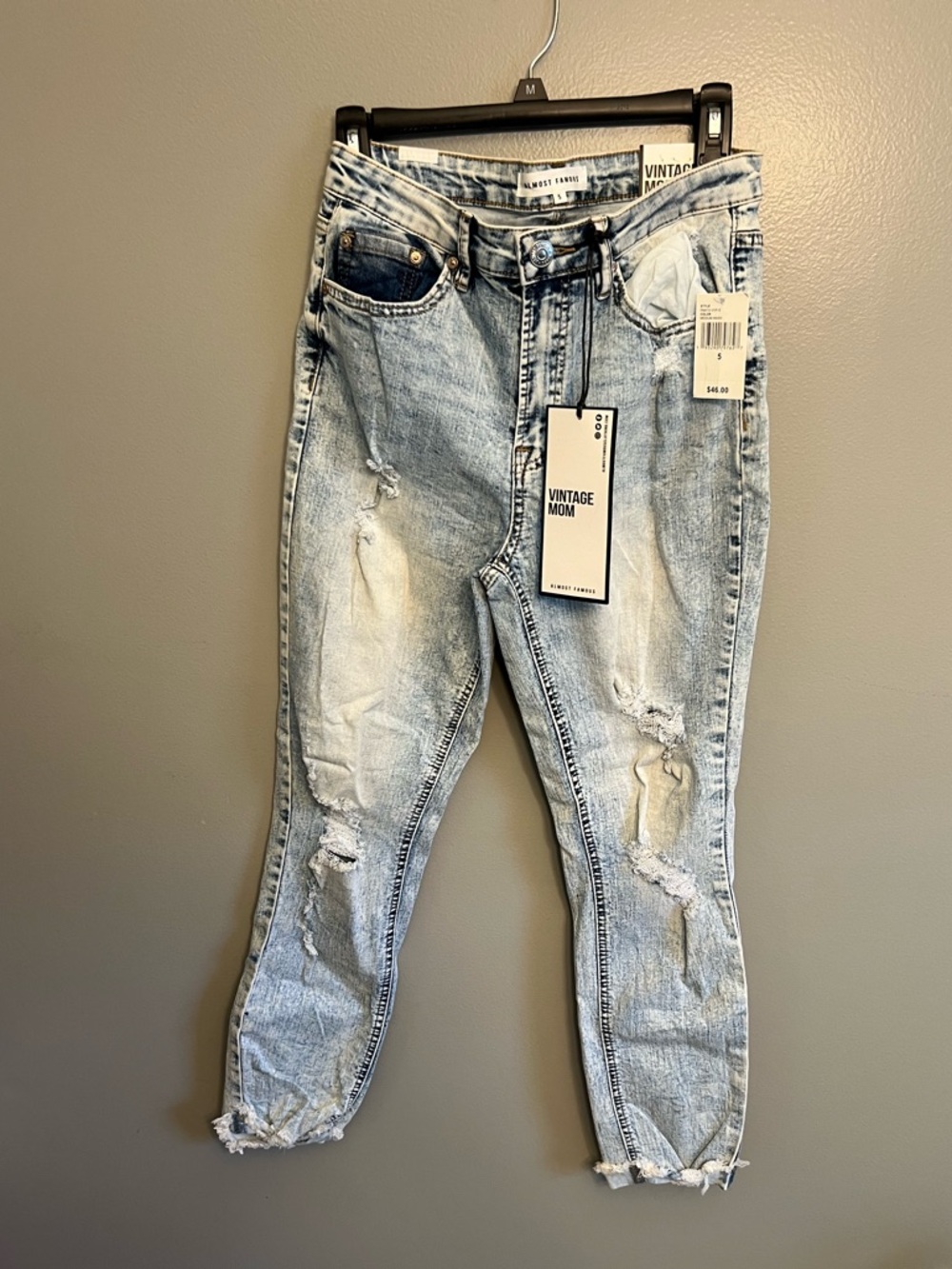 Almost Famous Light Blue Distressed Boyfriend Jeans